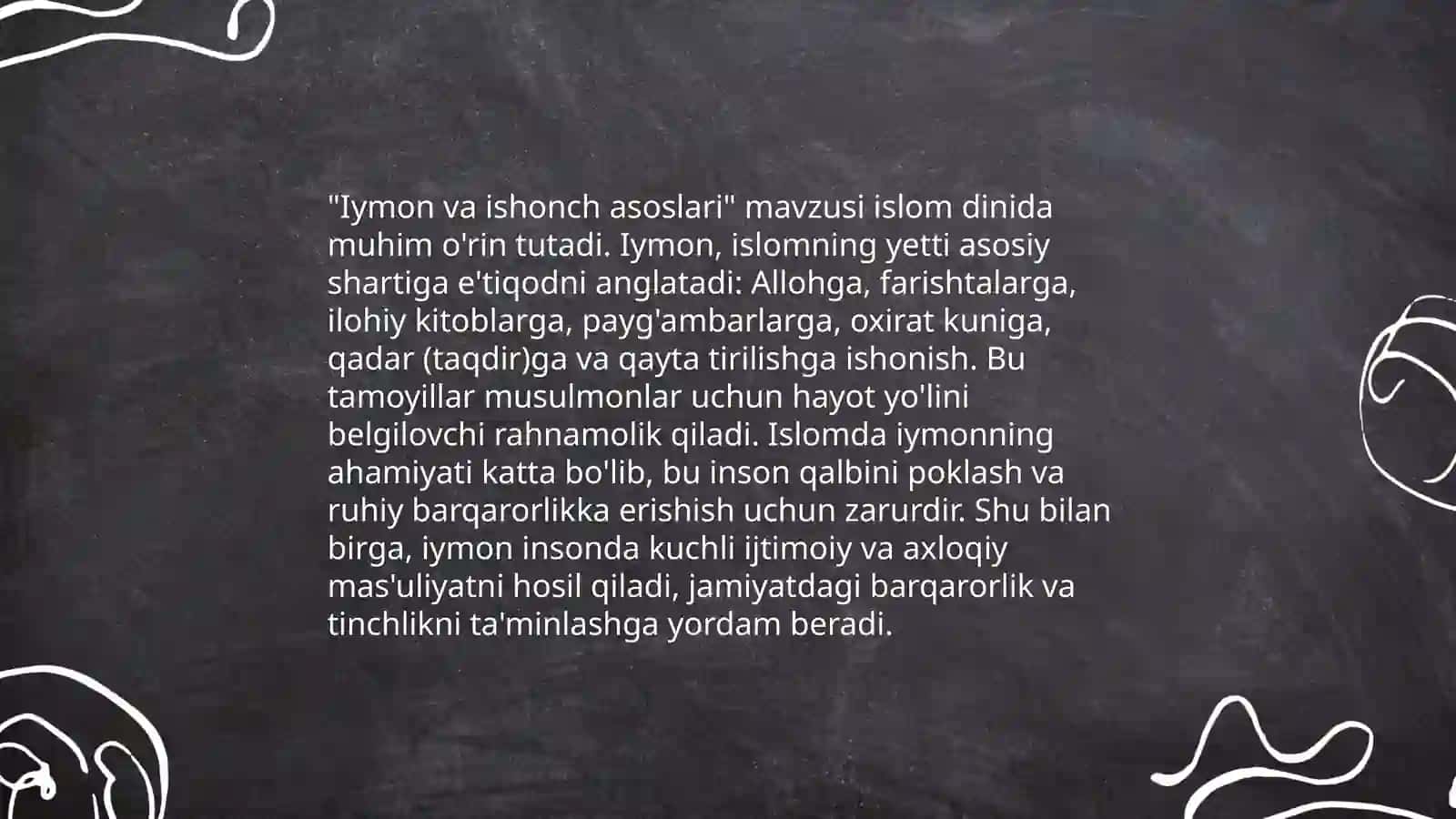 Iyman va Isenimning Qiyofasi 4