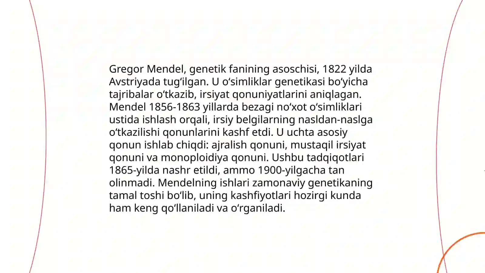 Genetika fanining tarixi va istiqbolari 4
