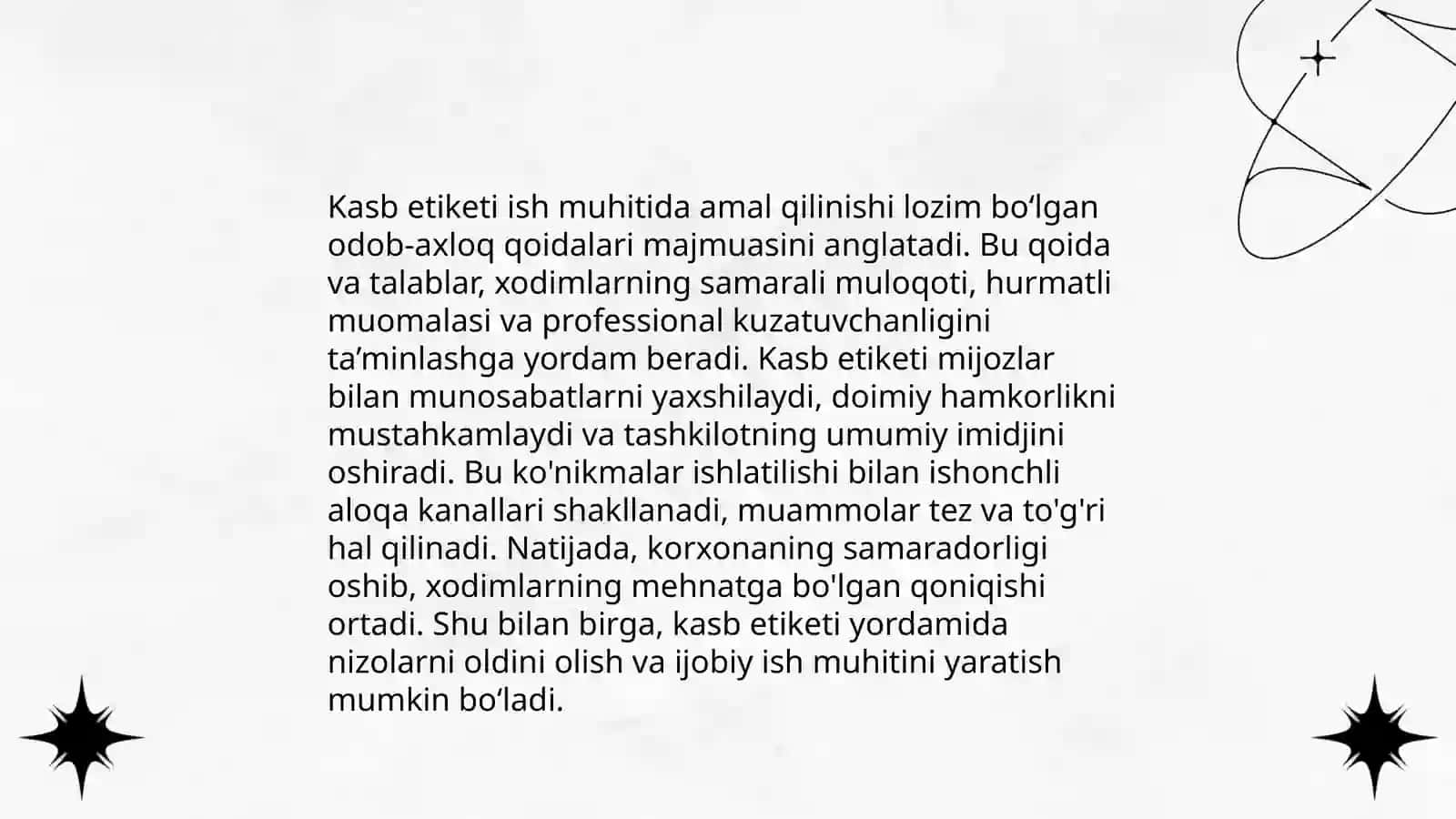 Kasb ma'naviyatida etiket 4