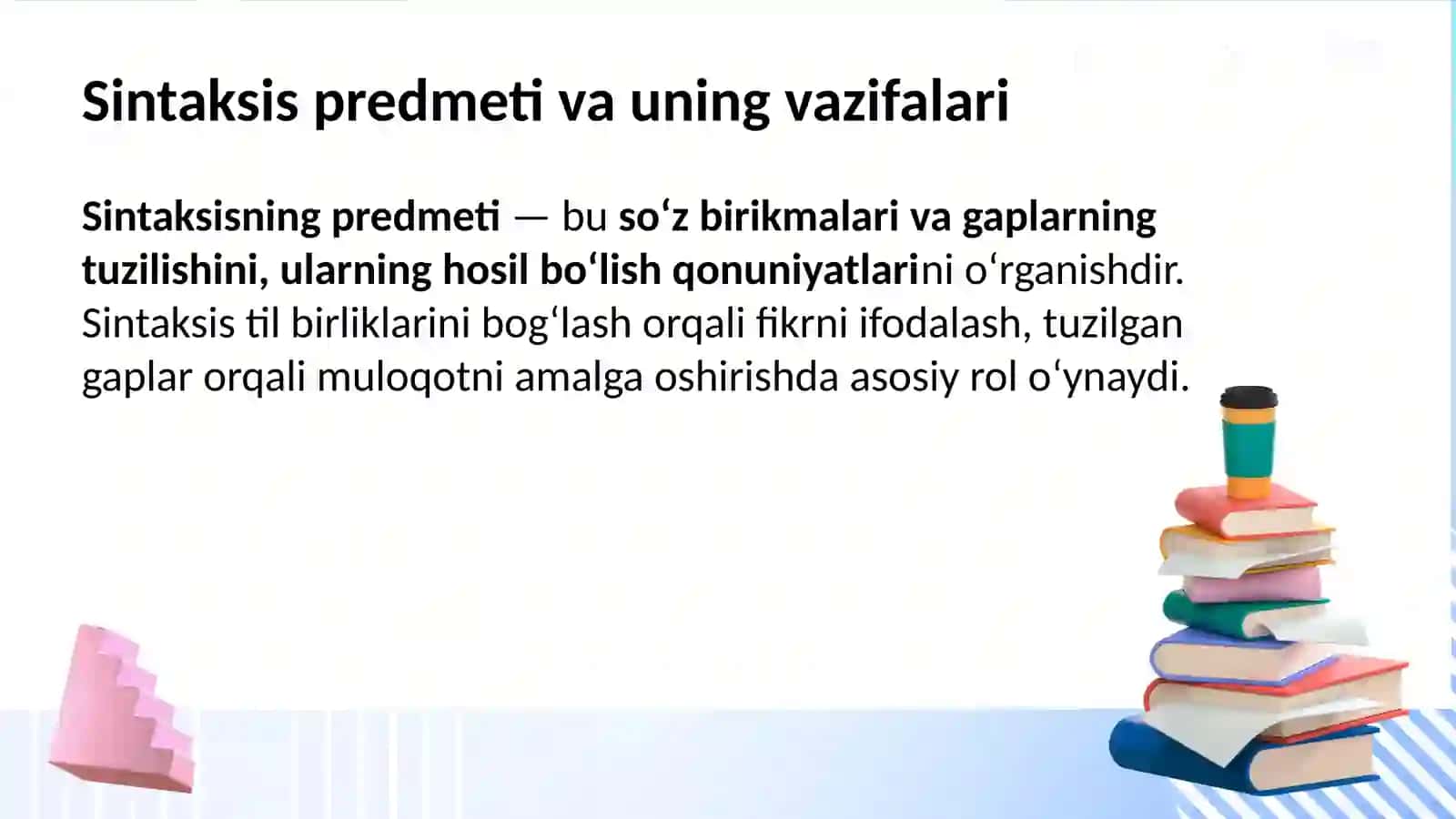 Sintaksispredmeti, sintaktikbirliklartarkibi 4