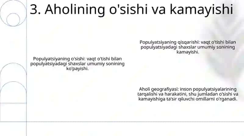 Aholi Geografiyasi Taqdimot 4