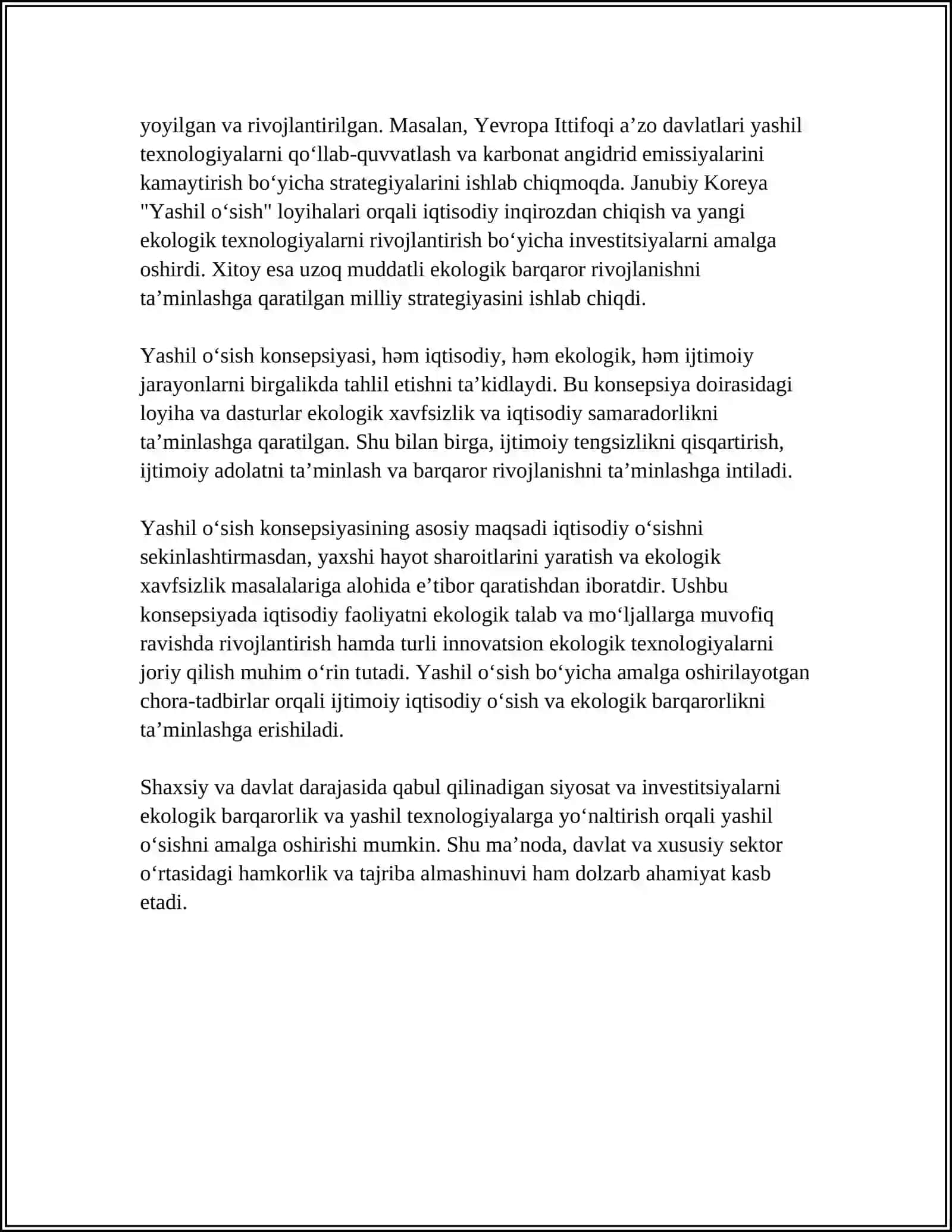 Yashil Oʻsish Konseptsiyasi 4