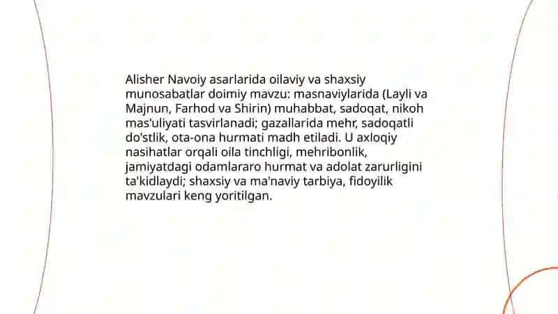 Navoiy haqida shoirning o'z asarlaridagi ma'lumotlar 4