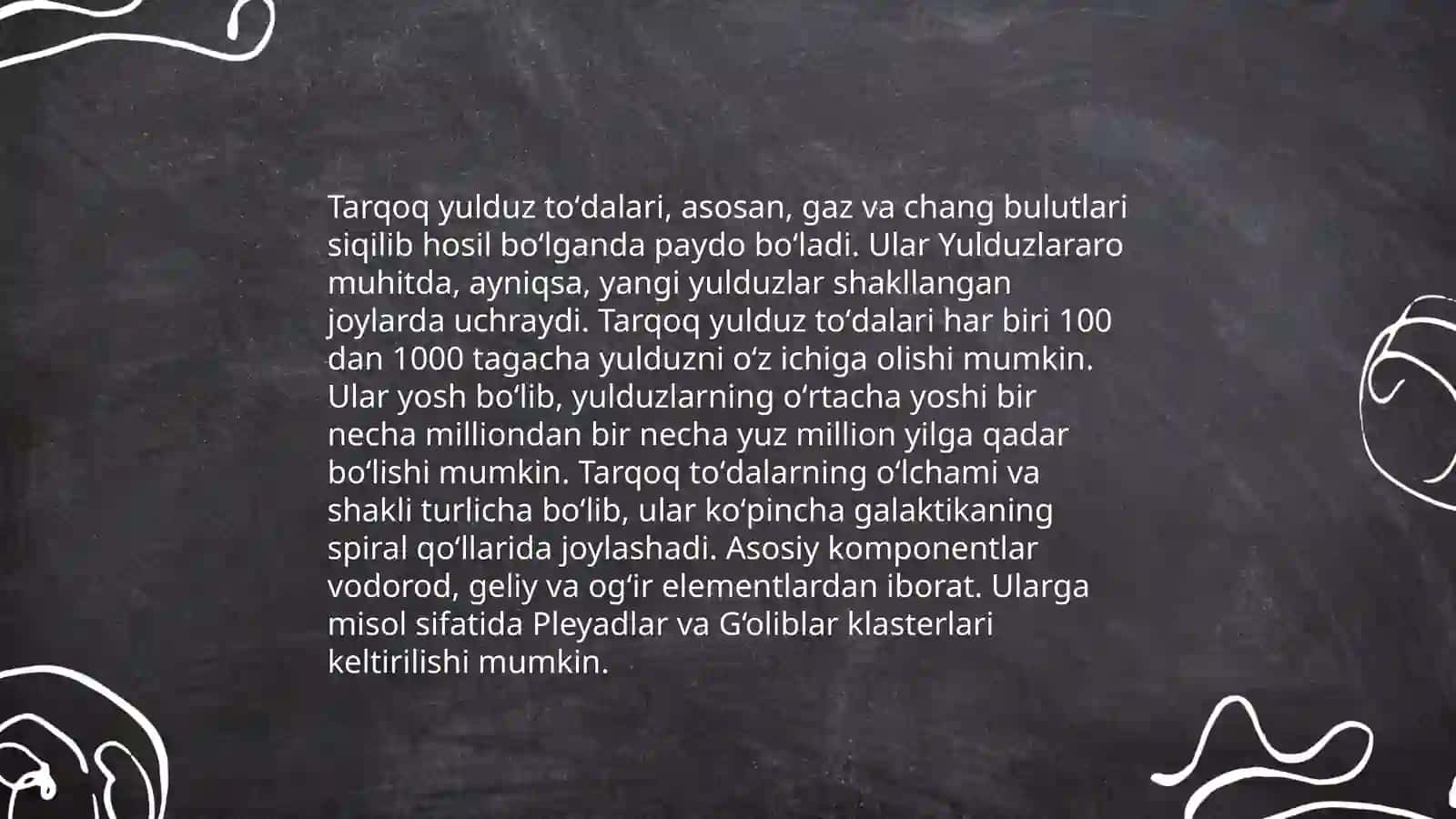 Tarqoq yulduz toʻdalari 4