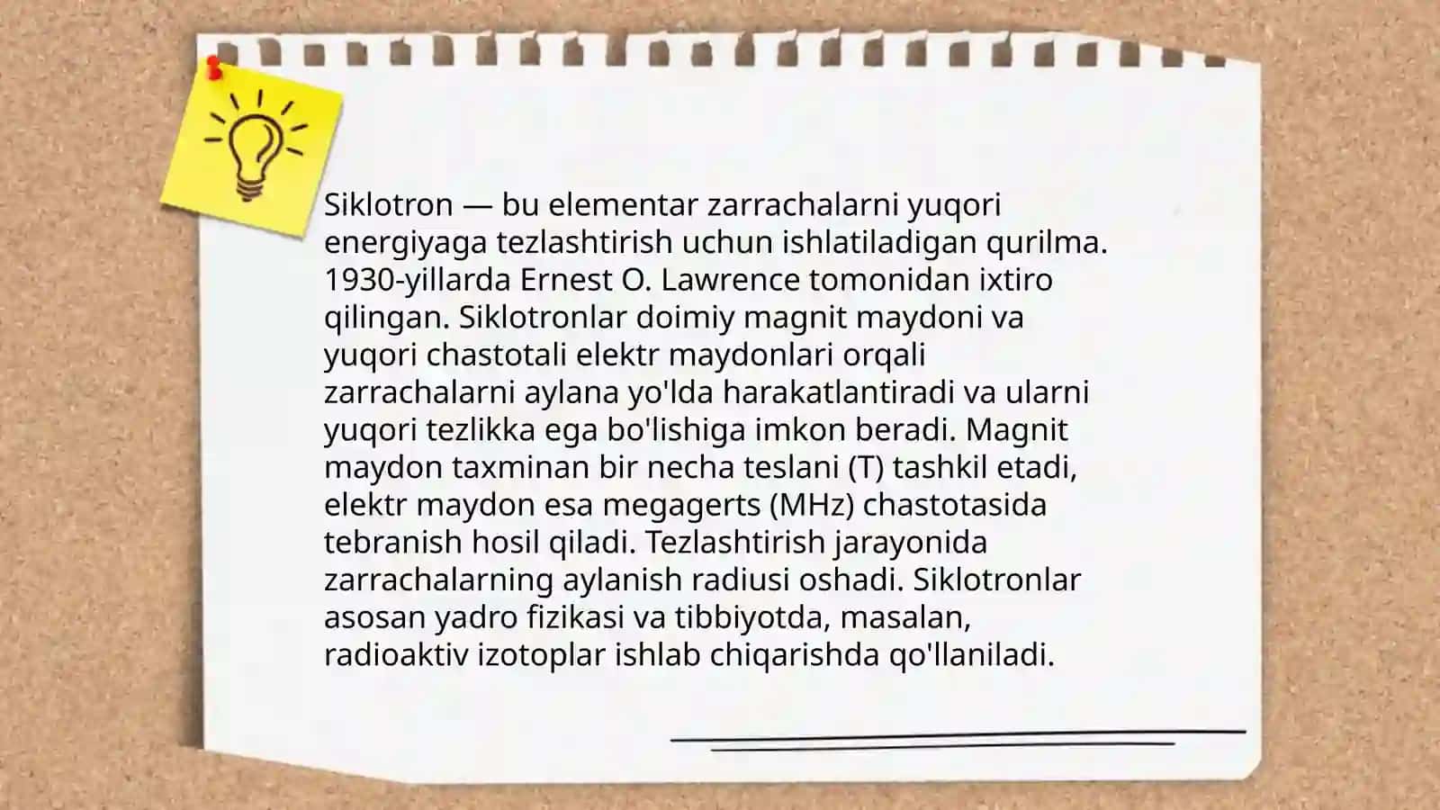 Siklatron va effektiv massa 4