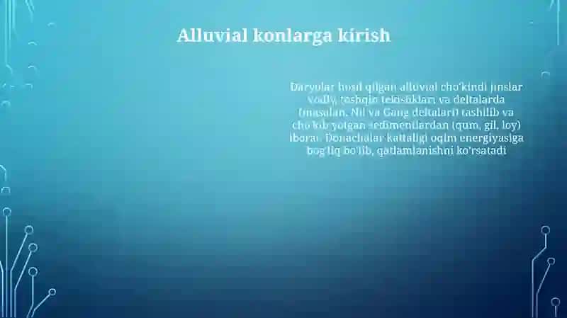 Allüvial va Prolüvial Konlar 4