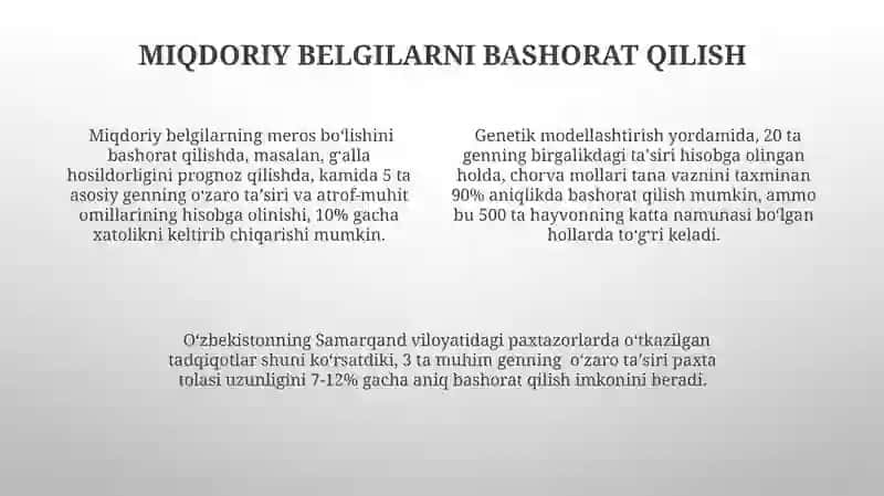 Genlar ta'siri 4