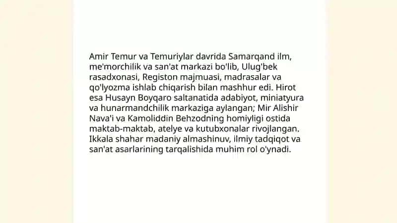 Amir temur va temuriylar davri madaniyati 4