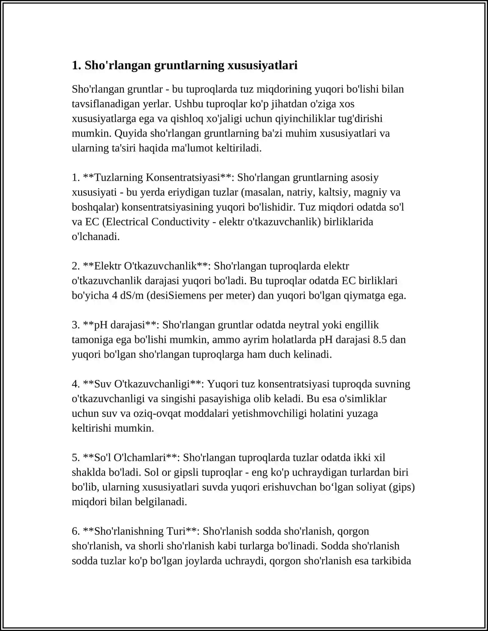 SHOʻRLANGAN GRUNTLAR VA SHOʻRXOQ GRUNTLARDA YOʻL POYINI QURISH TEXNOLOGIK JARAYONLARI VA ULARNING OʻZIGA XOS TOMONLARI 4
