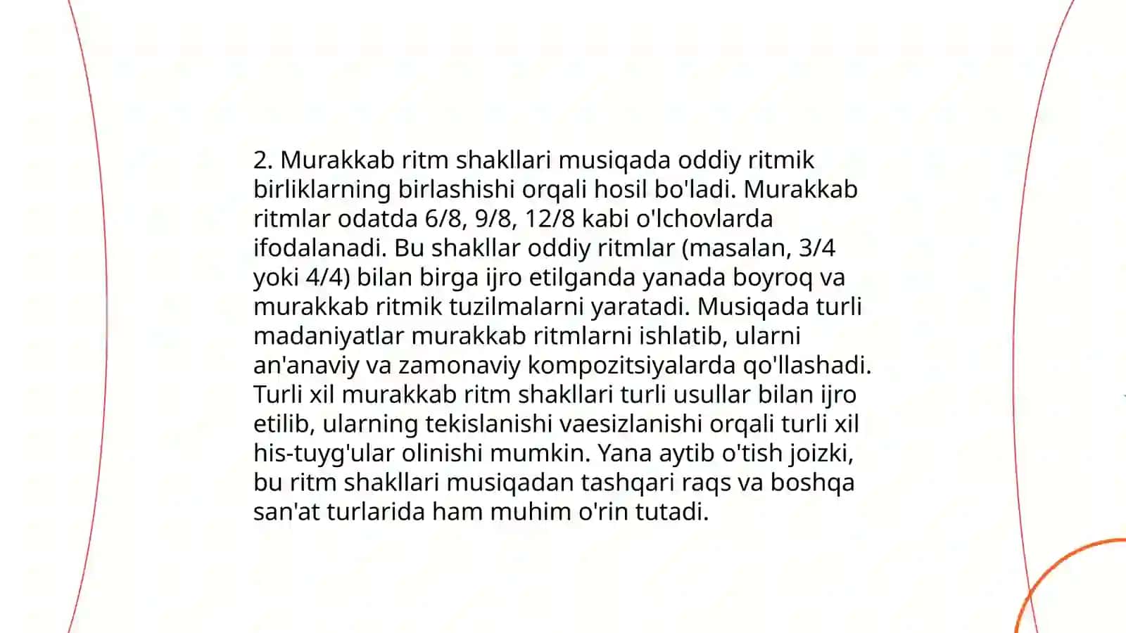 Turli xil ritmik ko'rinishlar 4