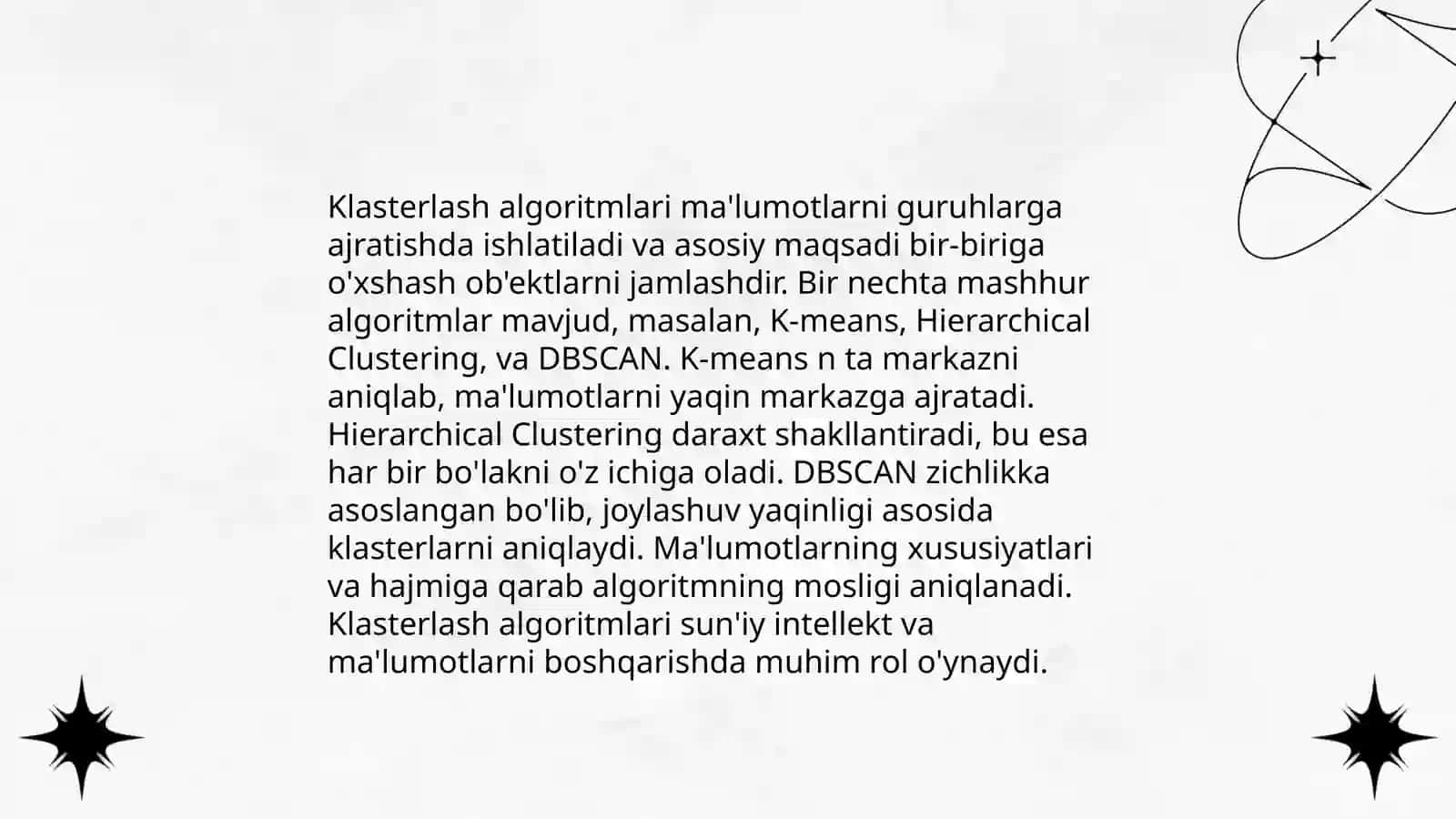 Ma'lumotlarni o'rganish usullari 4