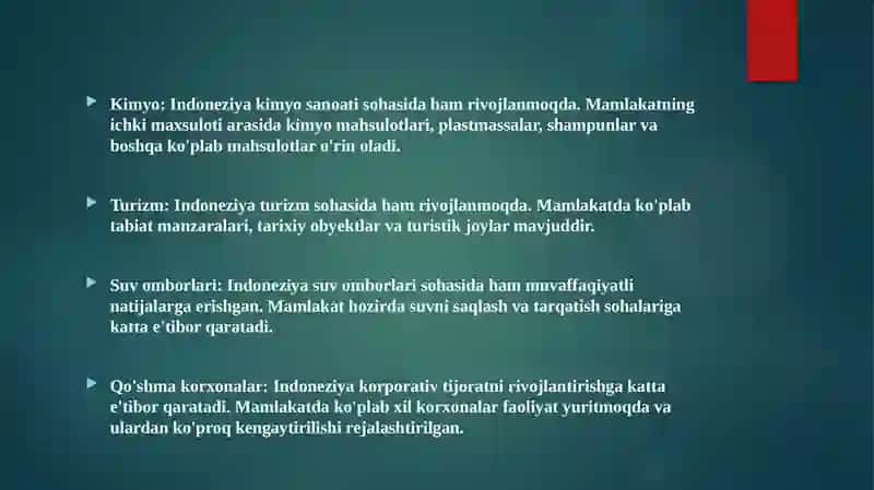 INDONEZIYA DAVLATNING IQSODIYOTI VA BOJXONA SIYOSATI 4