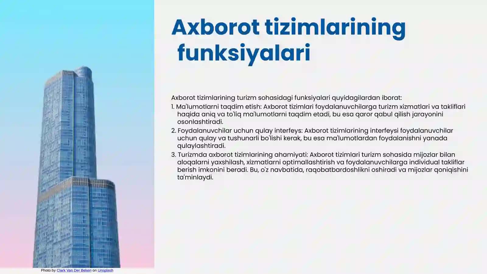 Axborot tizimlari turizmda 4