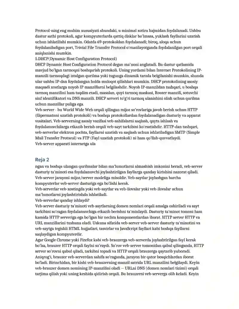 AMALIY POG'ONA PROTOKOLLARI VA XIZMATLARI 4