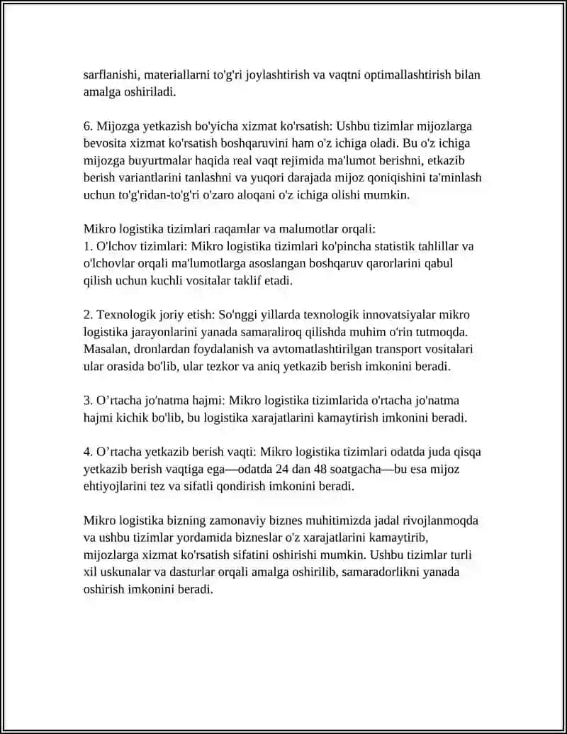 MIKRO VA MAKROLOGISTIK TIZIMLARI 4