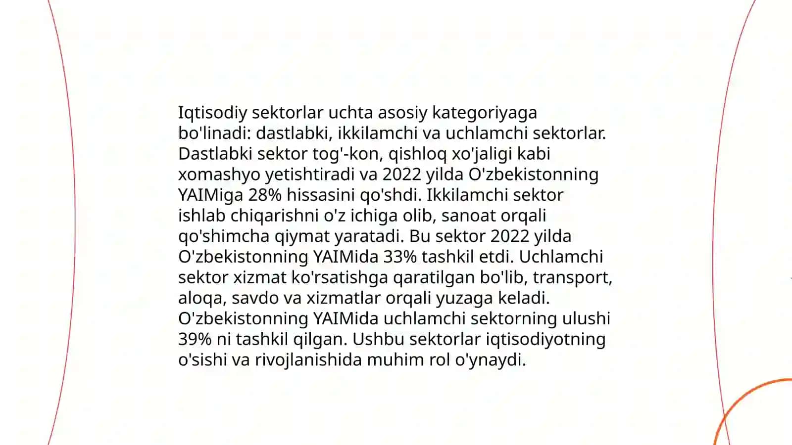Sektorlarning aniqlanishi va asoslari 4