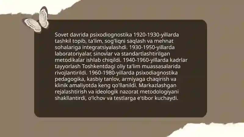 Oʻzbekistonda Psixodiognostikaning Rivojlanish Tarixi 4