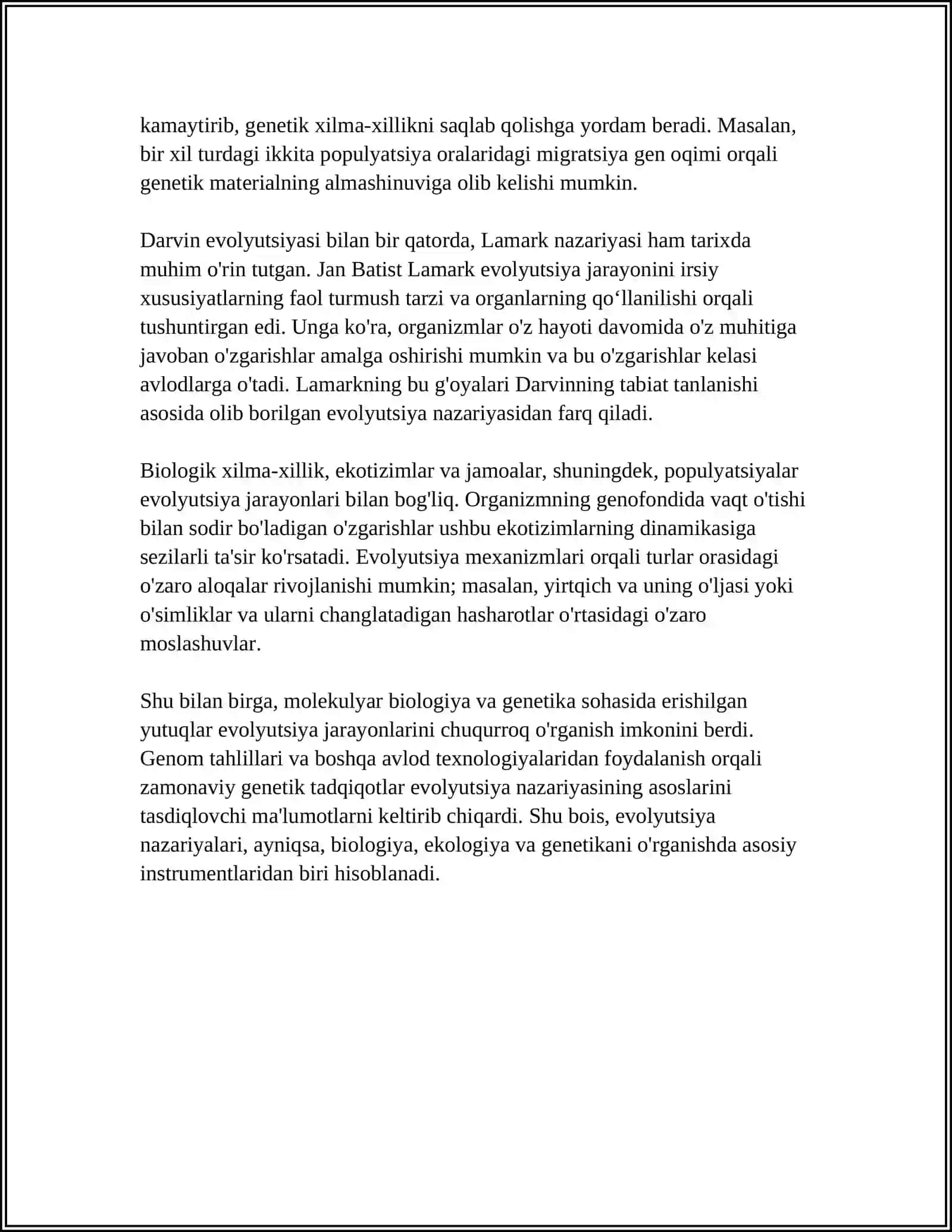 RIVOJLANISH BIOLOGIYASI 4