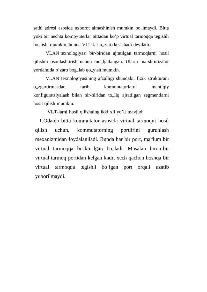 VIRTUAL LOCAL AREA NETWORK (VLAN) 4