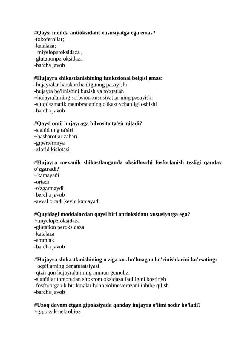 Hujayra shikastlanishi 4