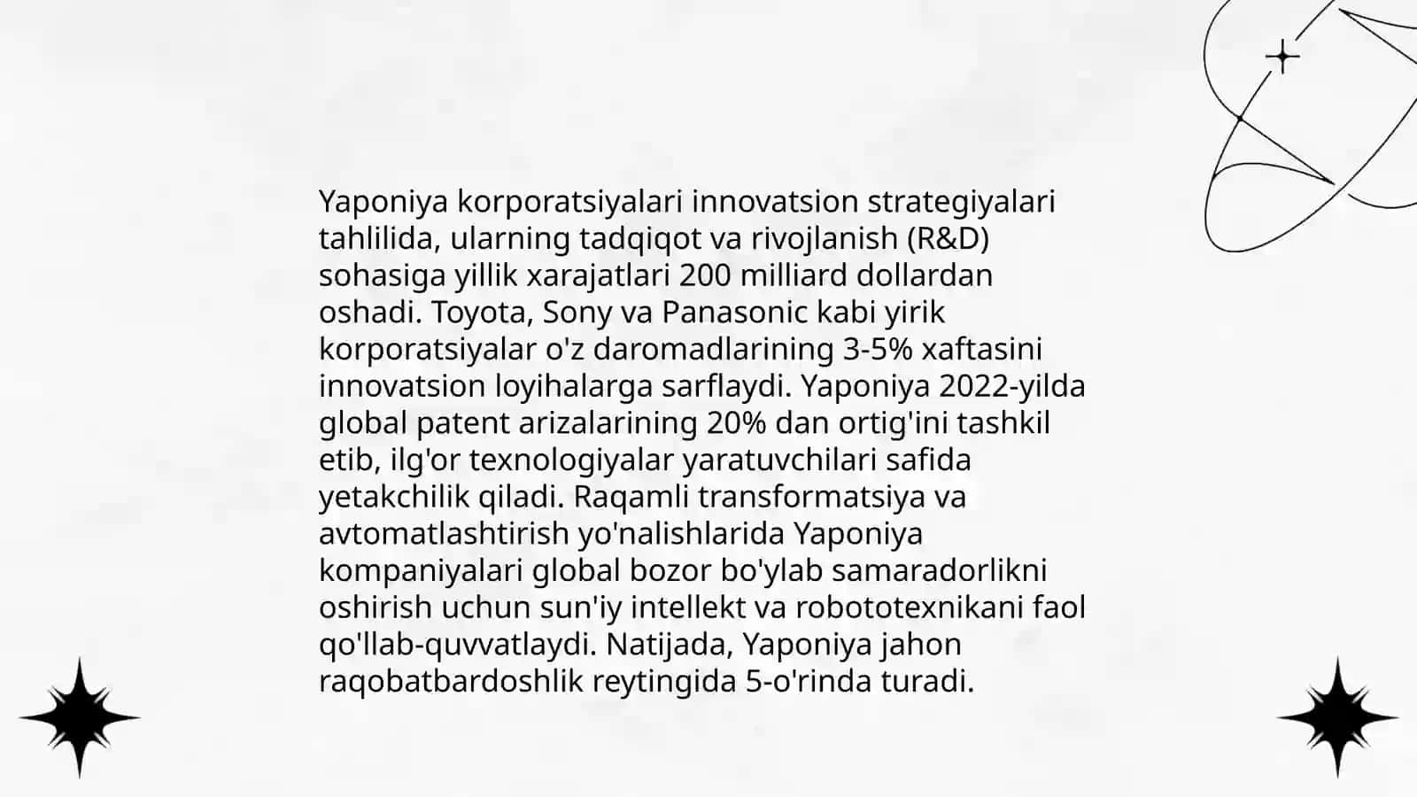 Yaponyada inovatsion menejment sohasi 4