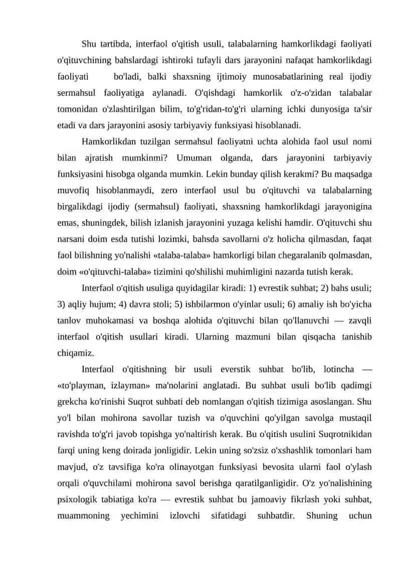 Geografiya o'qitish metodikasi 4