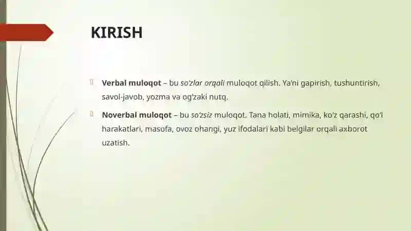 Patsient bilan verbal va noverbal muloqot ko'nikmalari 4