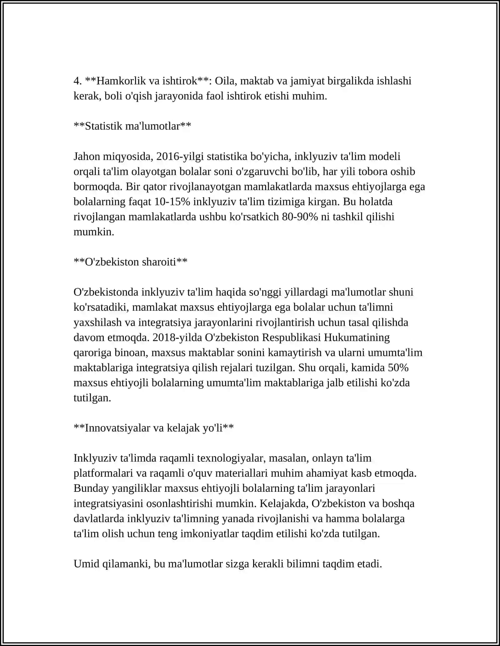 INKLYUZIV TA'LIM 4
