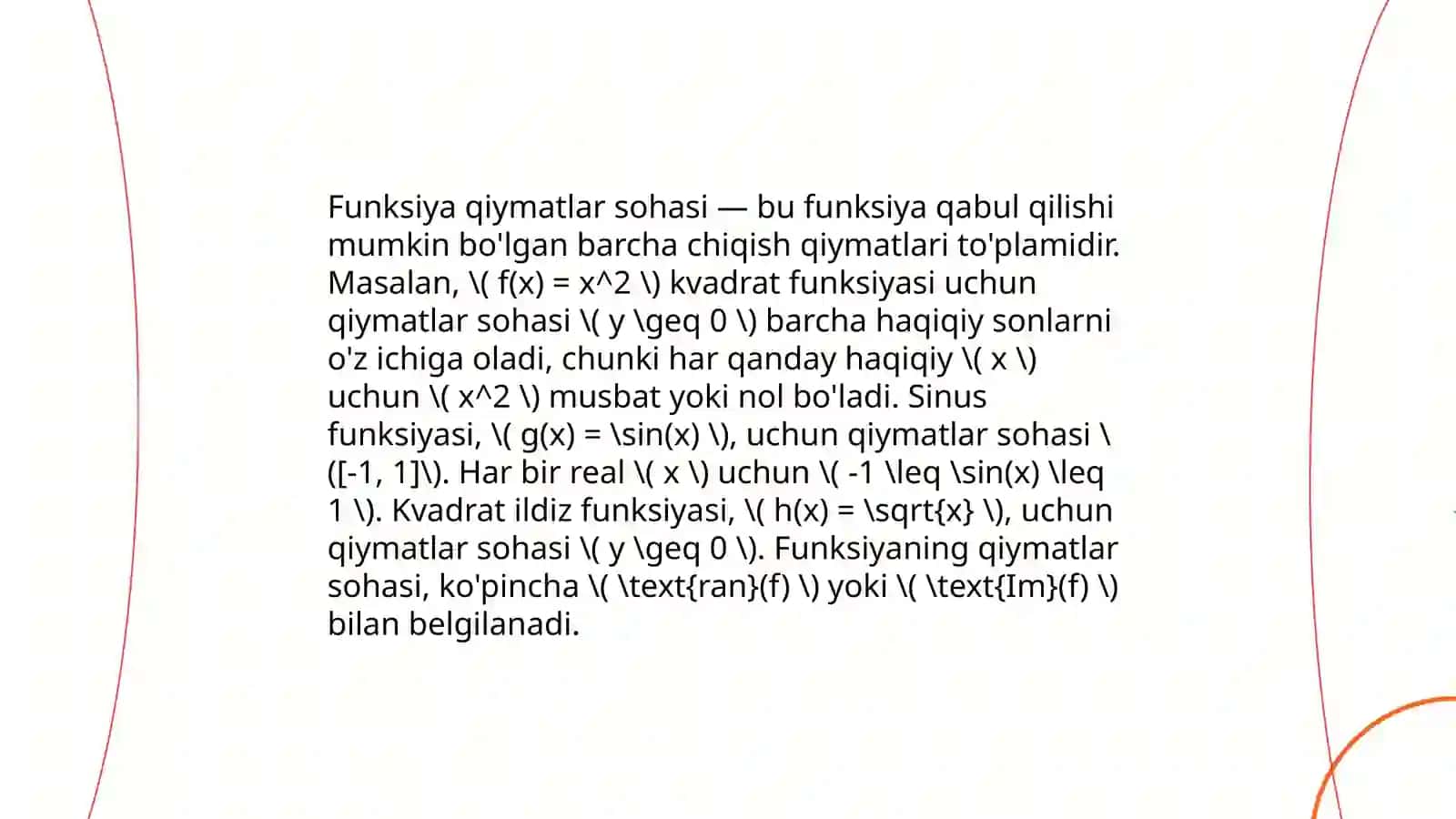 Funksiyani tòla tekshirish va grafigini chizish 4