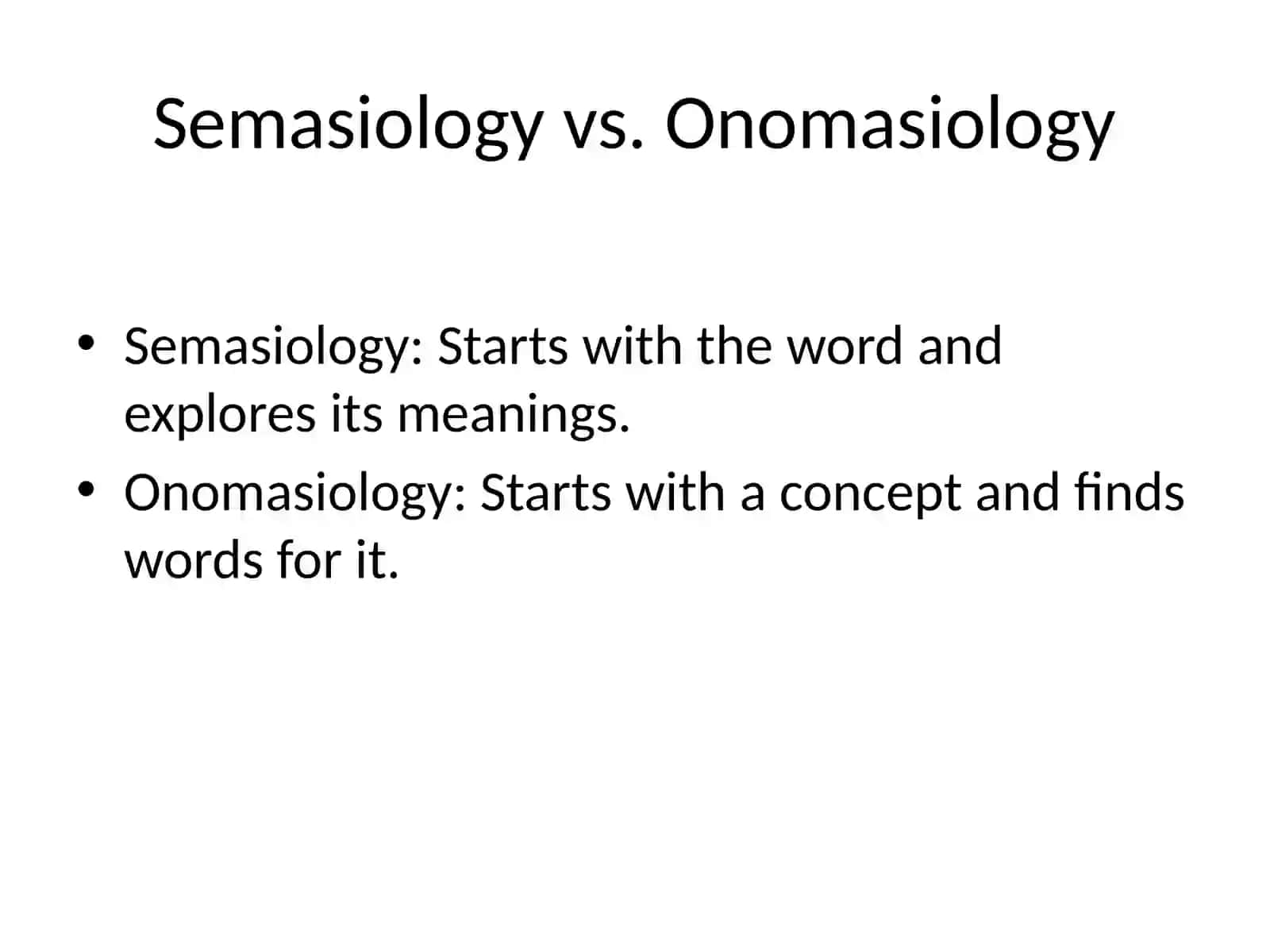 Introduction to Semasiology 4