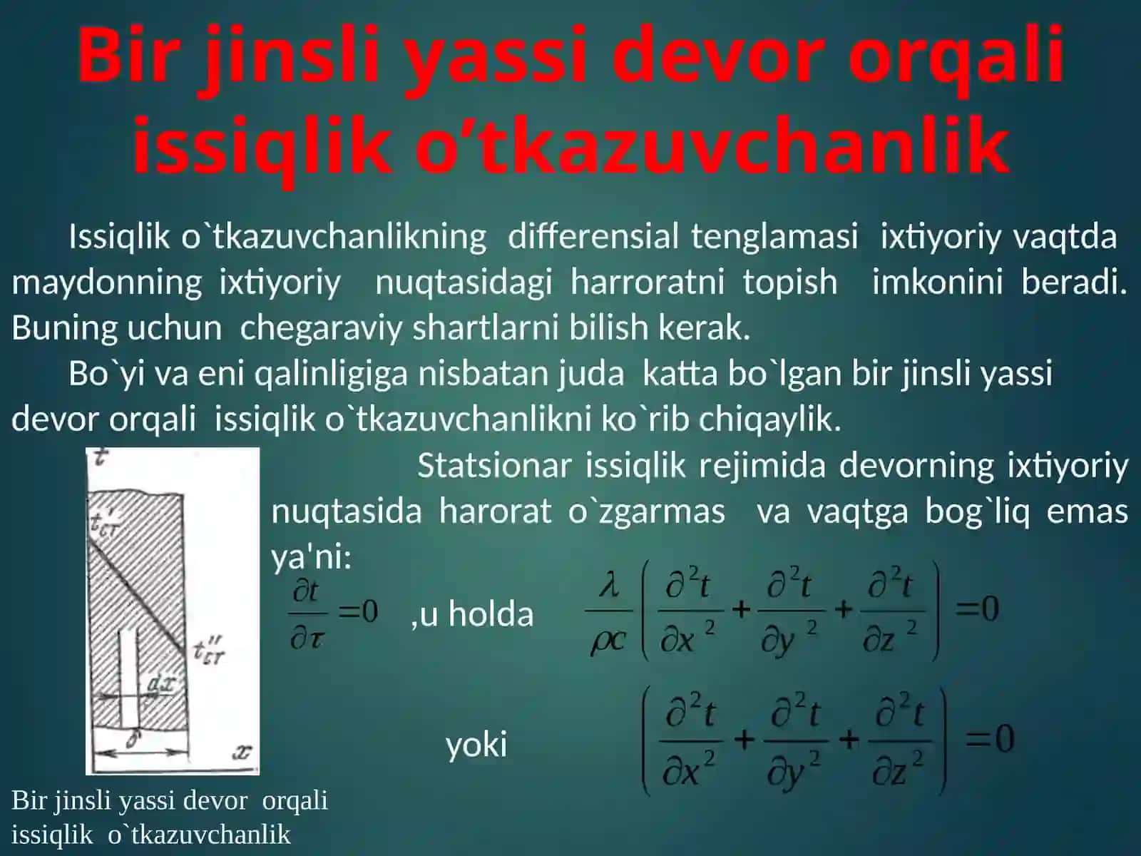 Issiqlik o'tkazuvchanlik 4
