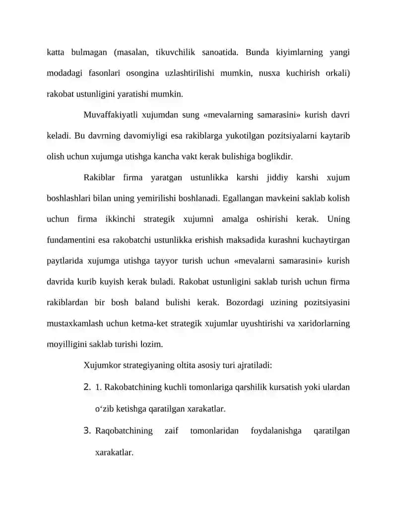 Raqobatning 5 ta umumiy strategiyasi 4