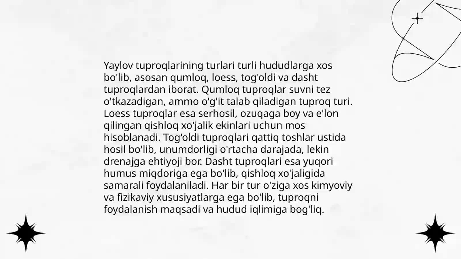 Lalmi va yaylov tuproqlarning unumdorligi 4