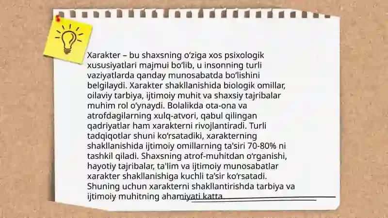 Temperament, harakter va ularning xossalari 4