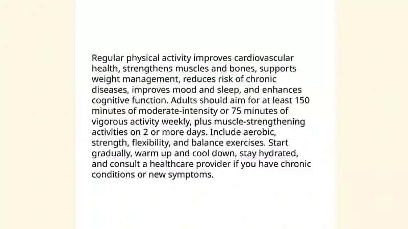 Keeping healthy 4