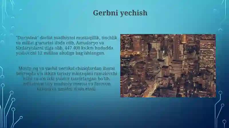 O'zbekiston: Davlat Madhiyasi 4