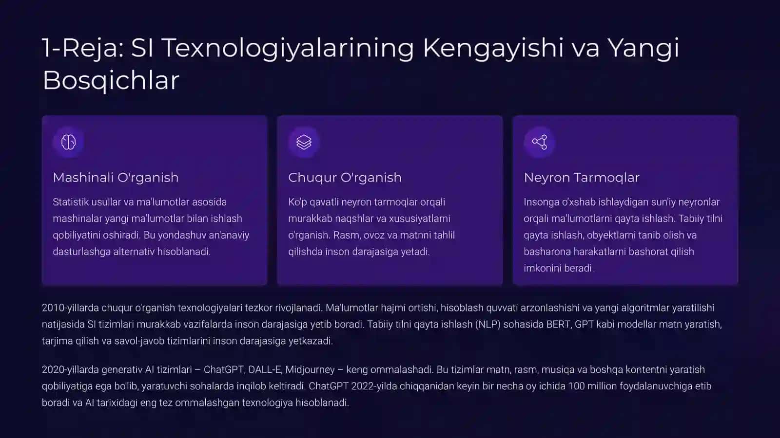 Sun'iy Intellekt: Tarix, Bugun va Kelajak Istiqlollari 4