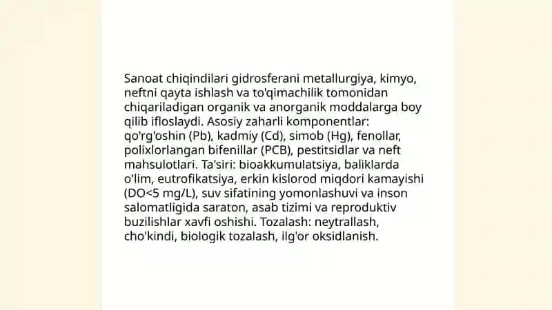 Gidrosferaning ekologik muammolari 4