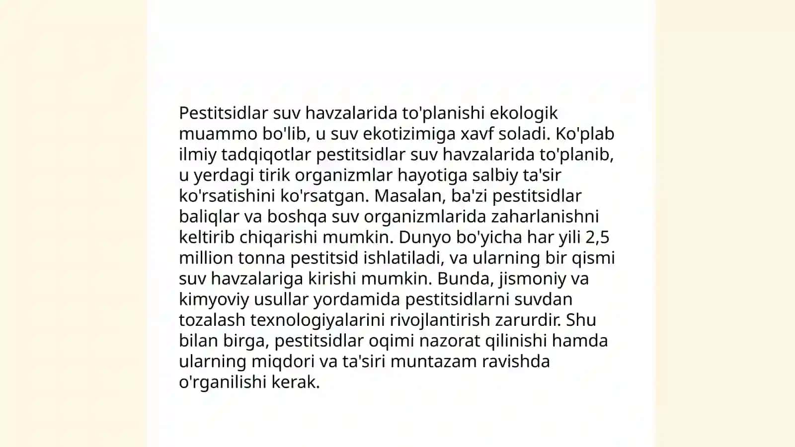 Pestitsidlarning tabiatga zararli tasiri 4