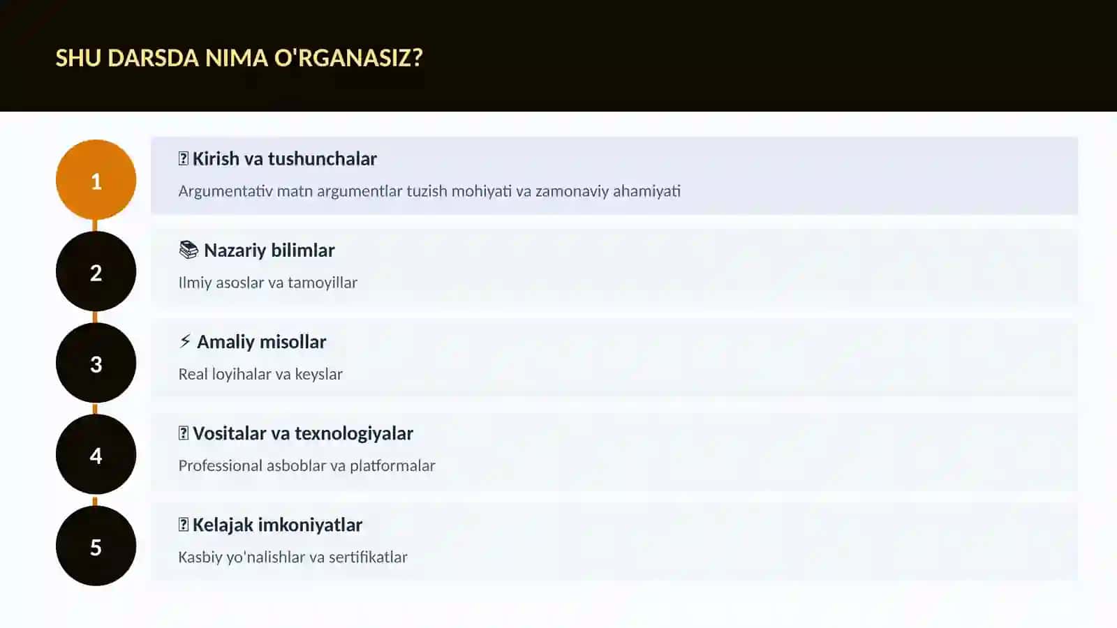 Argumentativ matn argumentlar tuzish 4
