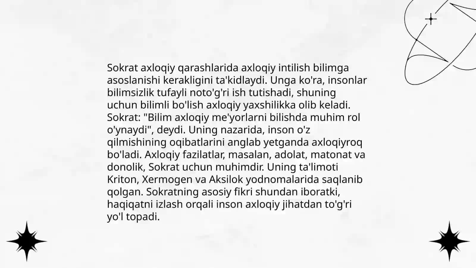Suqrotning falsafiy qarashlari 4