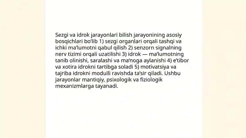 Bilish jarayoni 4