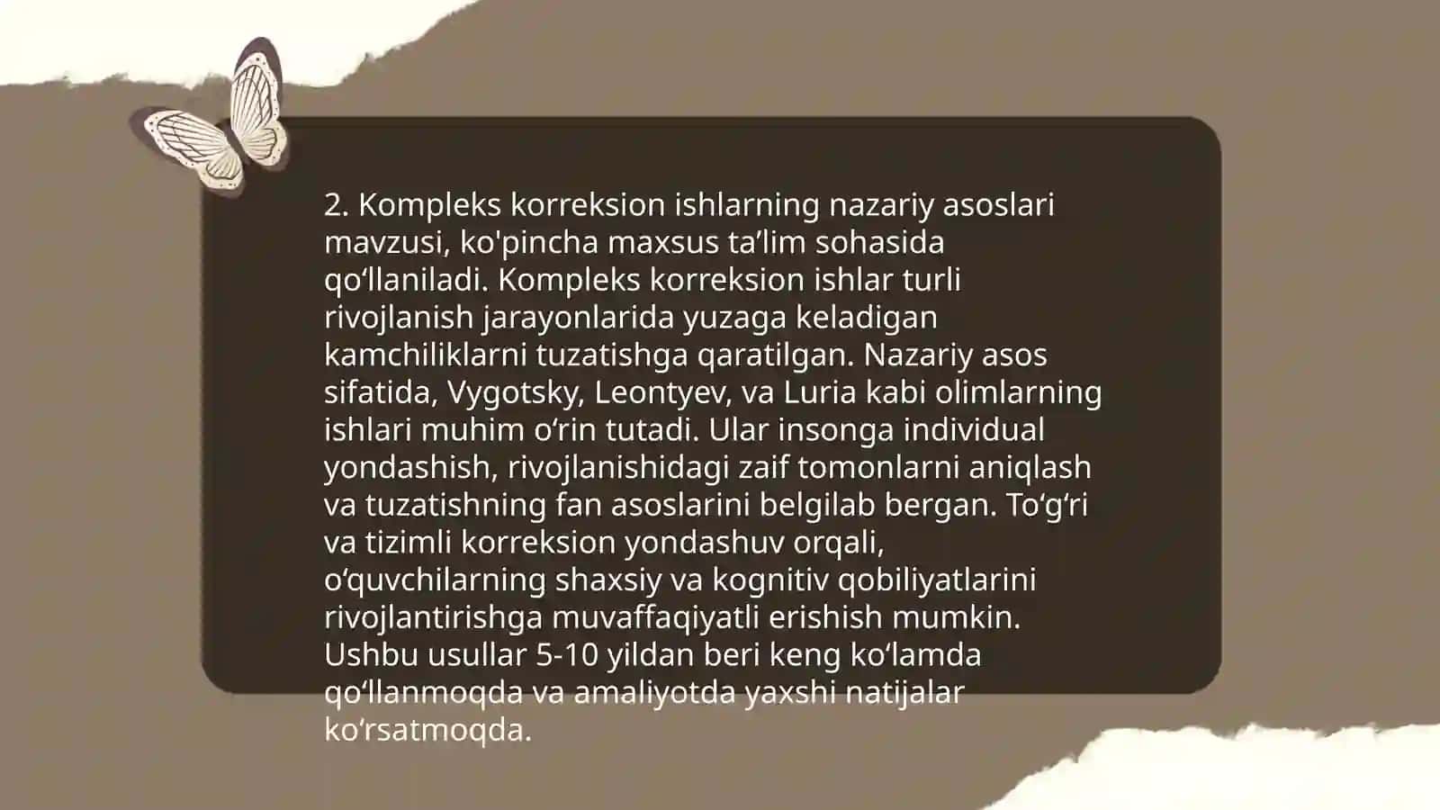 Kompleks korreksion ishlarning modellar tizimi 4