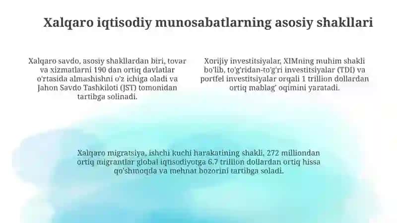Xalqaro iqtisodiy munosabatlar 4