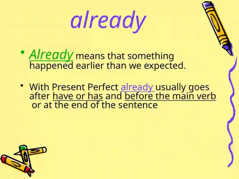 Present Perfect Tense in English 4