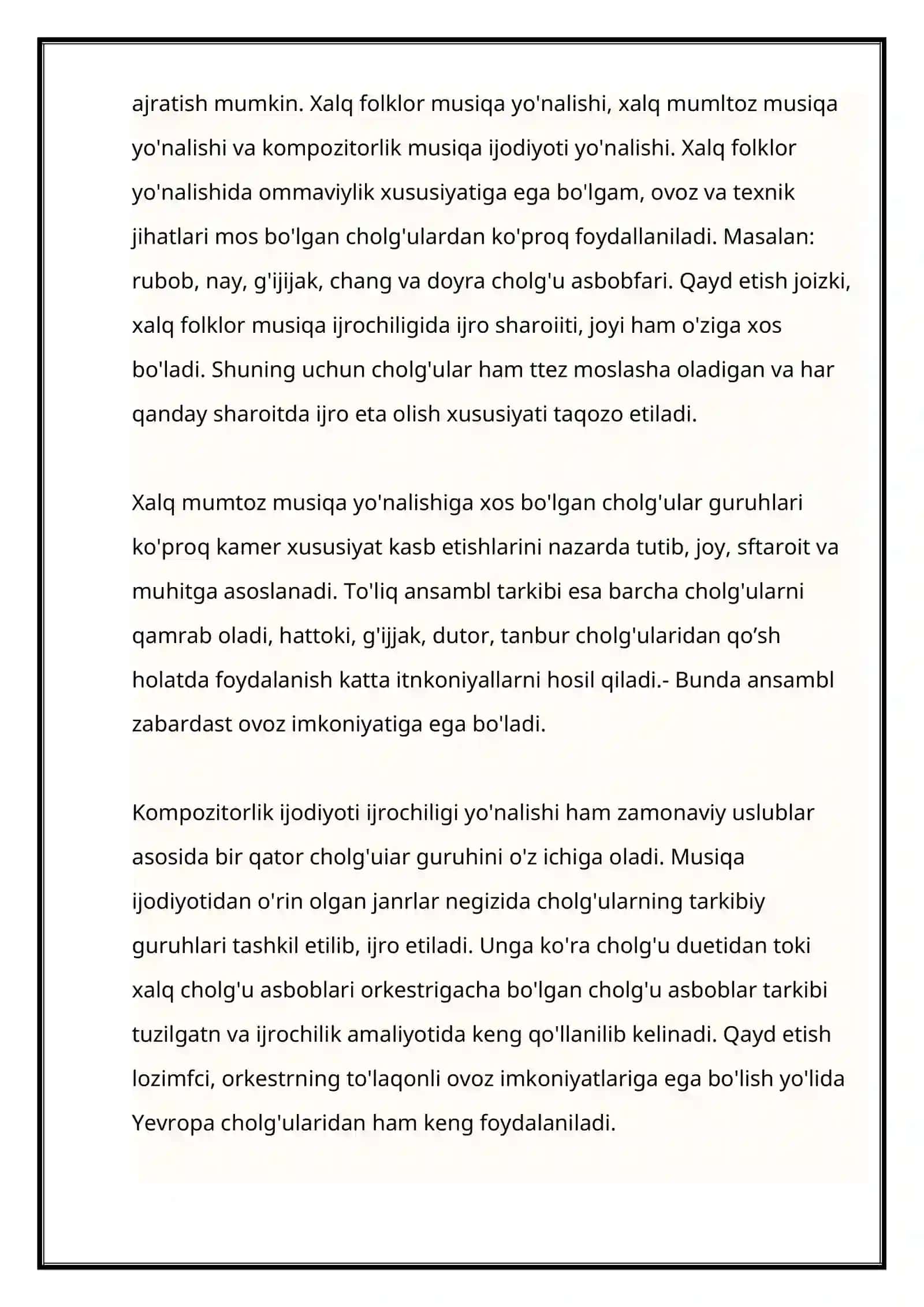 Musiqa sa’nati 4