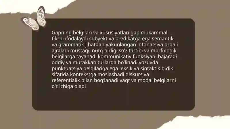 Gap haqida maʼlumot 4