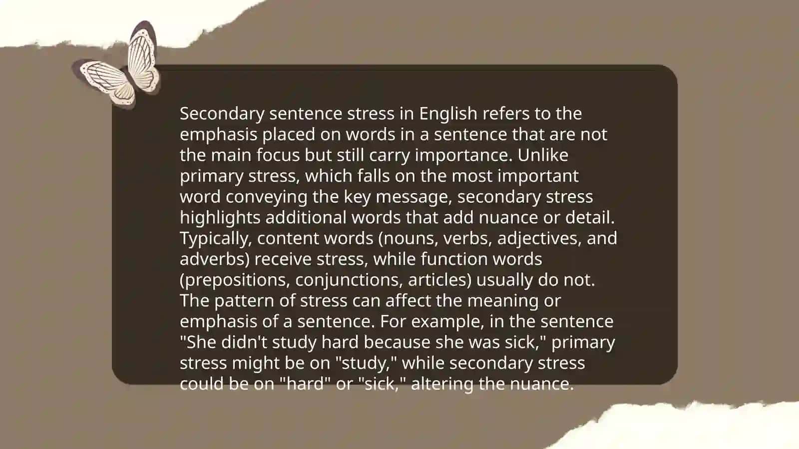 Sentence stress 4