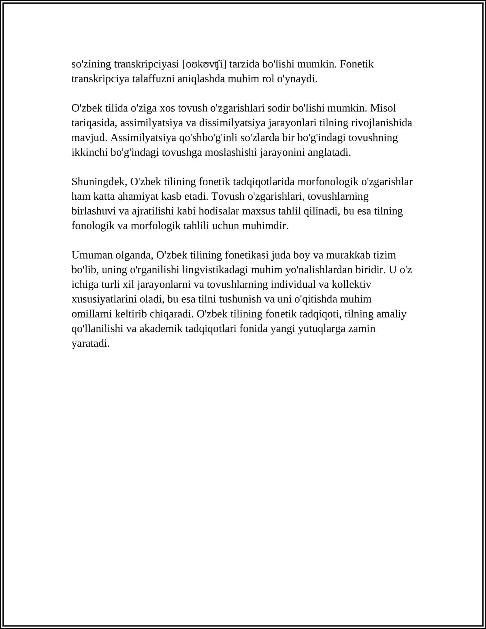 O'zbek tilining fonetikasi 4