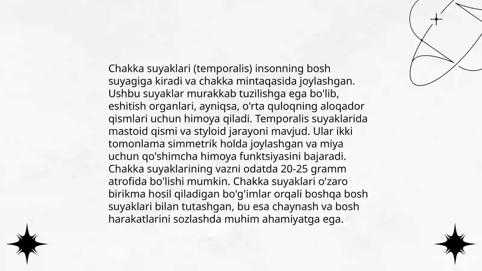 Bosh skaleti. Kalla suyaklari 4